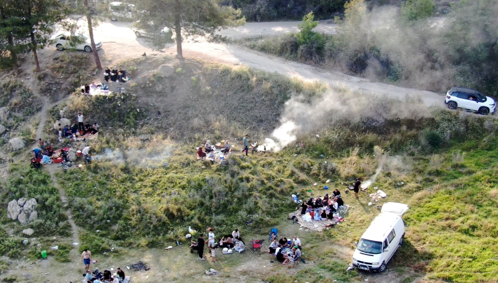 Drone ile Piknikçilere Anında İkaz! (Adana Haberleri)