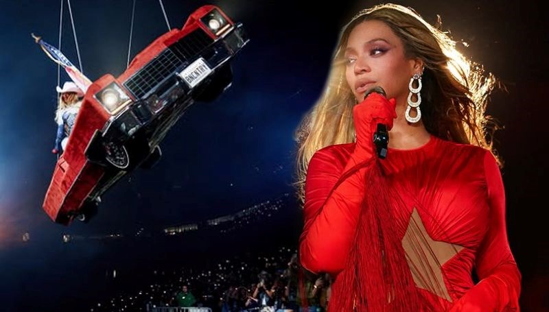 Beyoncé'nin Konserinde Heyecan Dolu Anlar: Düşme Tehlikesi Baş Gösterdi!