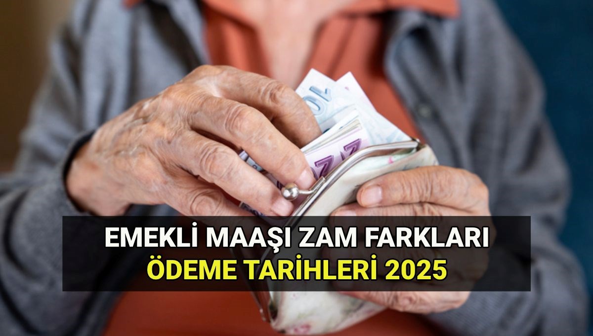 2025 Emekli Maaşı Zam Farkları Ne Zaman Yatacak? Temmuz Dönemi Ödemeleri ve Tahsis Numarasına Göre Günler