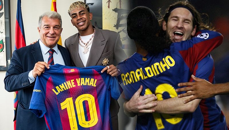 Barcelona'nın Yeni Yıldızı: 10 Numaralı Formayı 18 Yaşındaki Yamal Giyiyor!