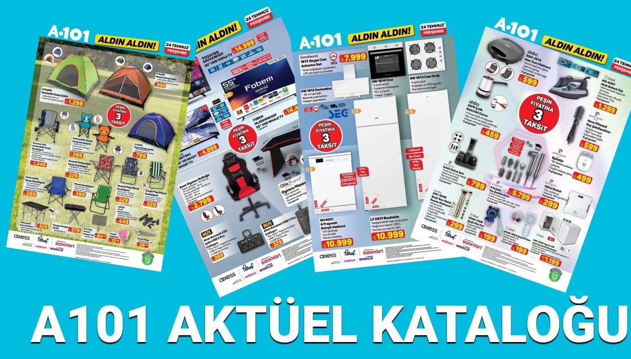 A101 24 Temmuz 2025 Aktüel Kataloğu: Oyun Dünyasından Elektronik Ürünler ve Kamp Malzemeleriyle Dolu!