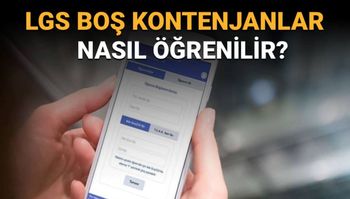 LGS Boş Kontenjan ve Taban Puanları: e-Okul Üzerinden Nasıl Sorgulanır?