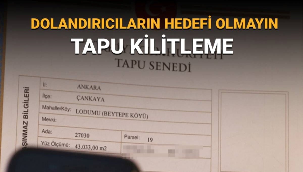 Dolandırıcılara Karşı Önlem: e-Devlet ile Tapu Kilitleme Rehberi!