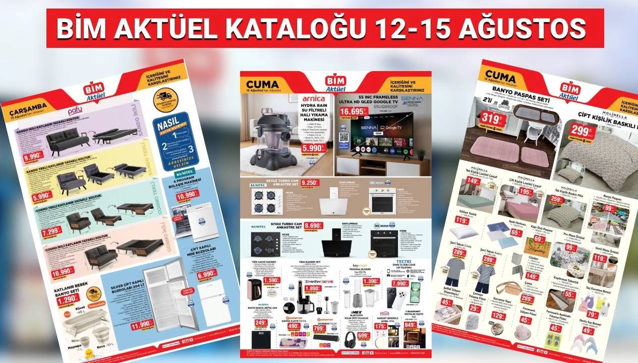 BİM 12-15 Ağustos 2025 Kataloğunda: Termos, Drone ve Daha Fazlası Sizi Bekliyor!