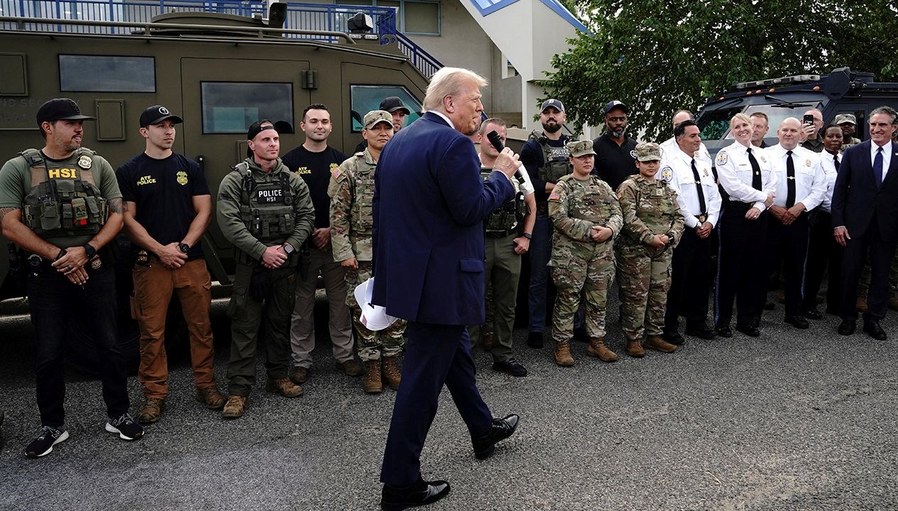Trump, Washington Sokaklarında Görevde!