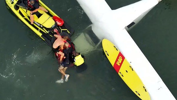30 Saniyede Hayat Kurtaran Operasyon: Uçak Denize İndi, Pilot Hayatta!