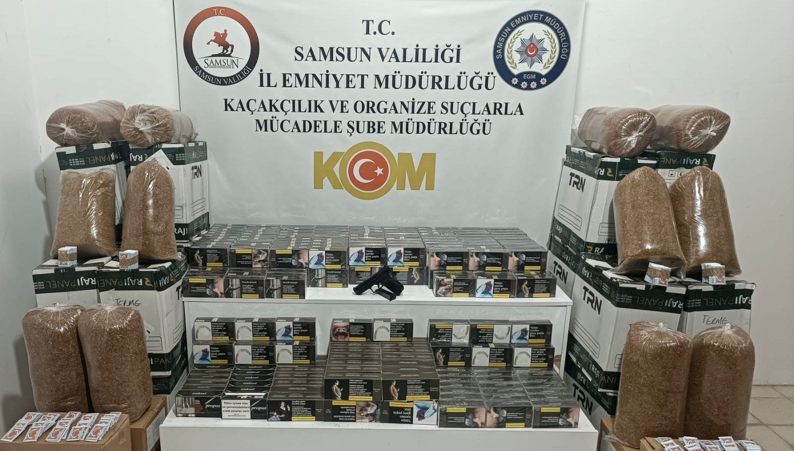 Samsun'da Kaçak Mallara Darbe!