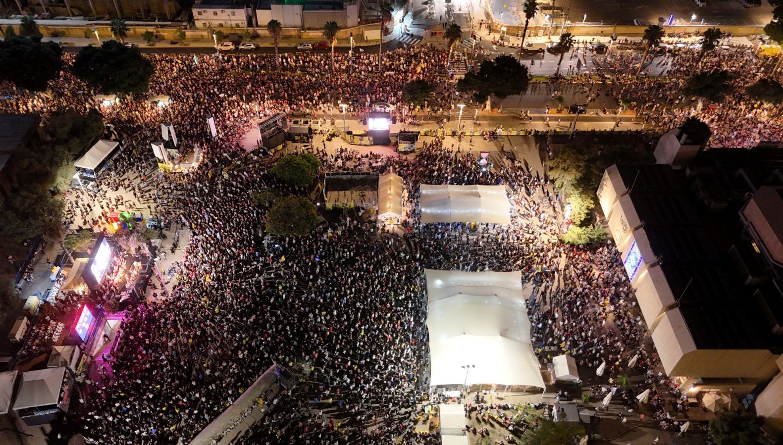 Tel Aviv Sokakları Hareketlendi: Gazze İçin Gösteri Düzenlendi