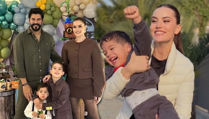 Fahriye Evcen'den Oğlu Kerem ile Yürek Isıtan Bir Poz!