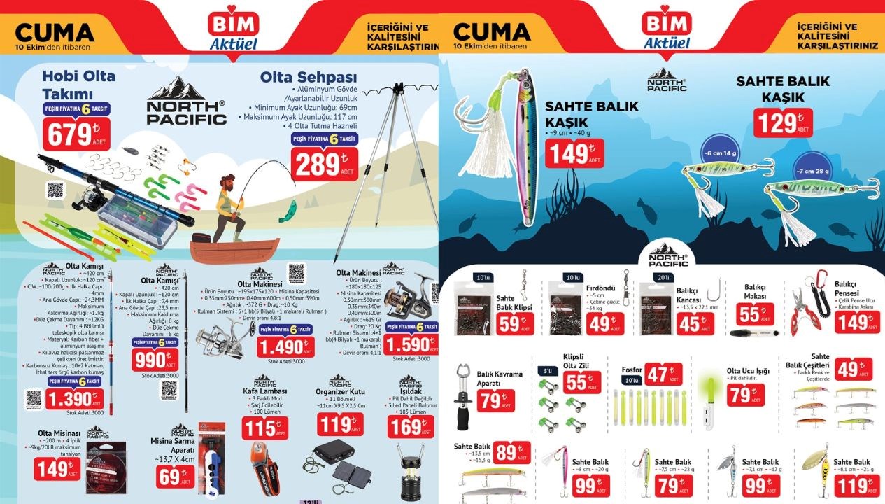 Yarınki Alışveriş Şöleni: BİM 10 Ekim 2025 Aktüel Kataloğunda Balıkçı Malzemeleri ve Mutfak Aletleri Sizi Bekliyor!