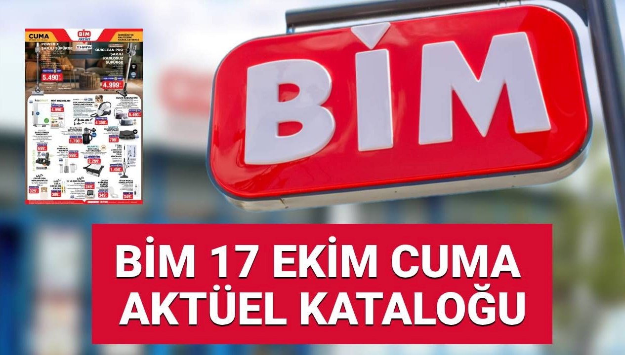 17 Ekim Cuma BİM Aktüel Kataloğu: Kablosuz Süpürge, Otomotiv Ürünleri ve Daha Fazlası!