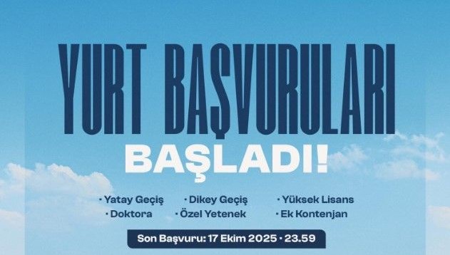 KYK Ek Yurt Başvuruları Açıldı! 2025-2026 Dönemi İçin Tarihler Belli Oldu