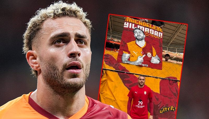 Galatasaray-Göztepe maçı öncesinde dikkat çeken an: Barış Alper Yılmaz, tribünlere koştu!