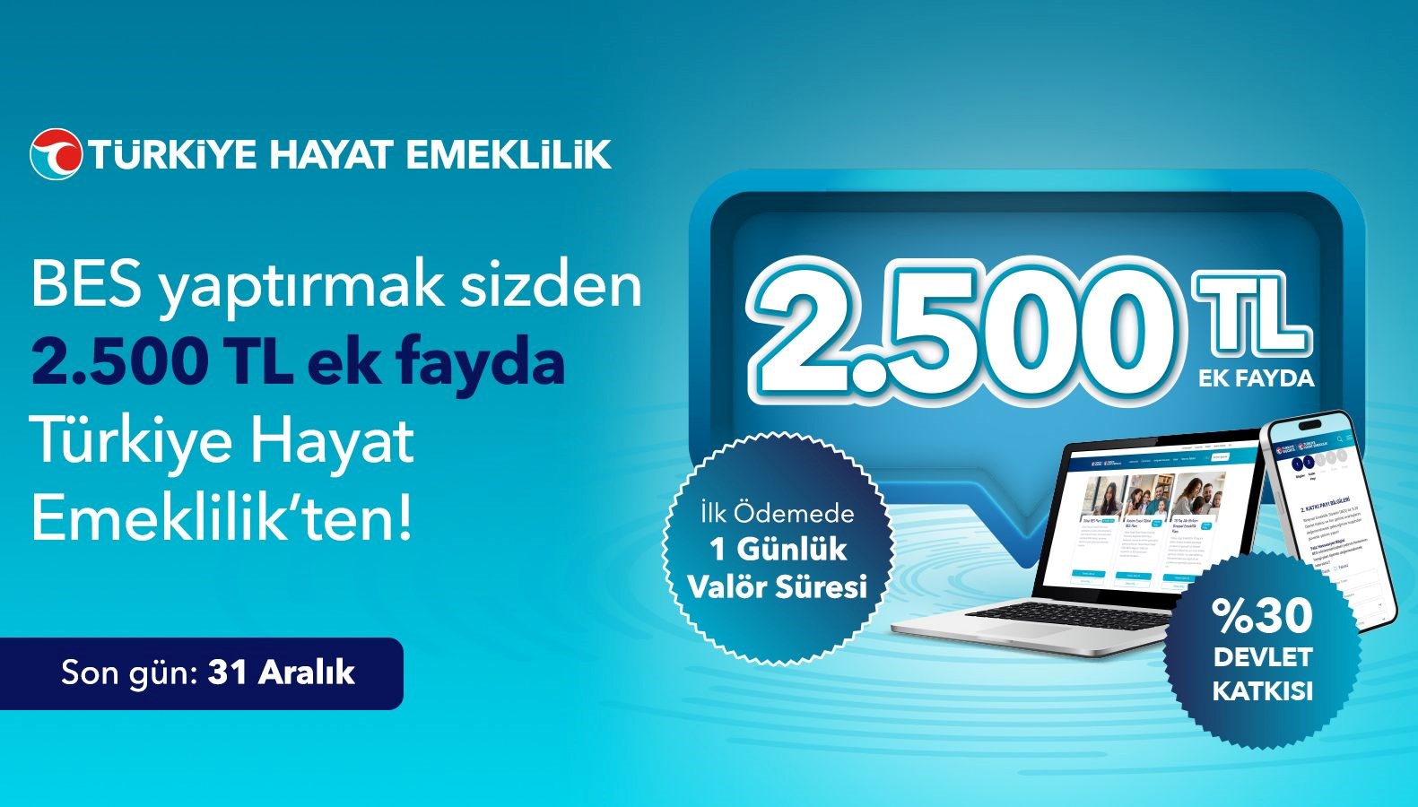 Türkiye Hayat Emeklilik, Katılımcılarına 2.500 TL'lik Ekstre Ödül Sunuyor!